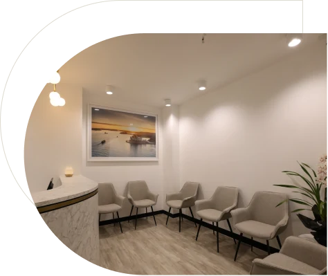 Horizon Dental reception on Macquarie Street, Sydney CBD