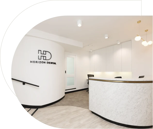 The calm, modern waiting space at Horizon Dental, Sydney CBD